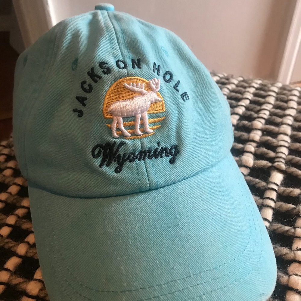Jackson Hole Wyoming Hat - Baby Blue